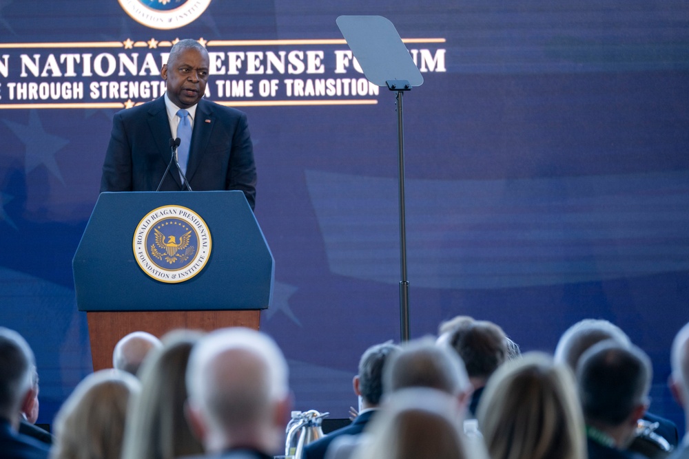 SECDEF Delivers Keynote Address at Reagan National Defense Forum