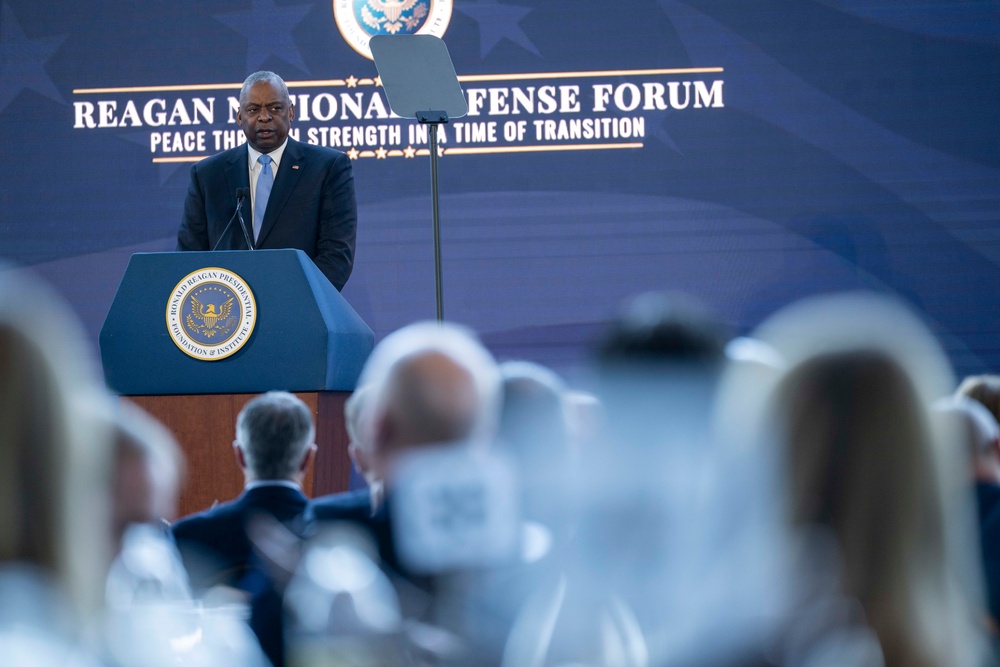 SECDEF Delivers Keynote Address at Reagan National Defense Forum