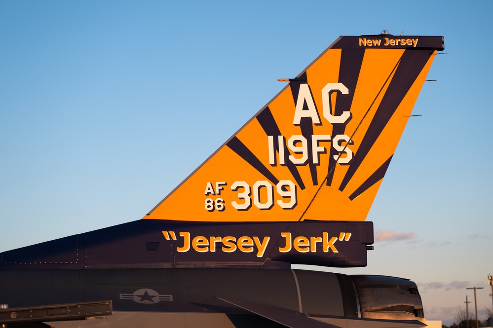 119th Fighter Squadron Dedicates “Jersey Jerk” F-16 to Local Hero