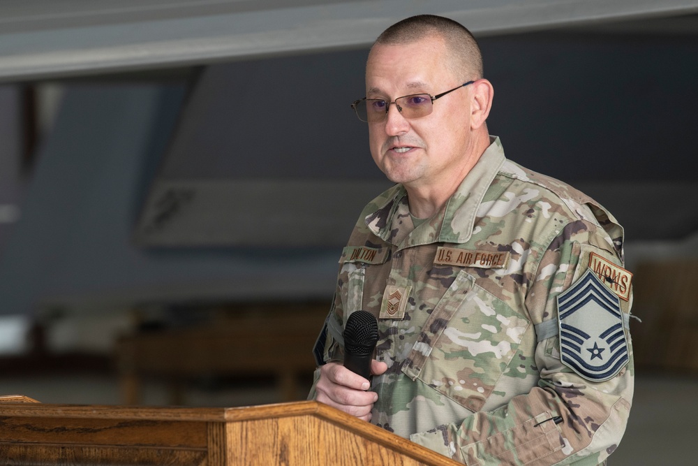 SMSgt James Dalton promotes to Chief