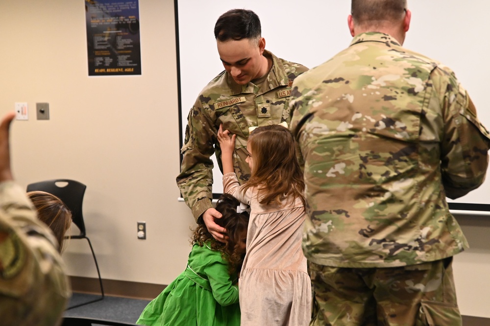 Maj. Reinhardt promotes to lieutenant colonel