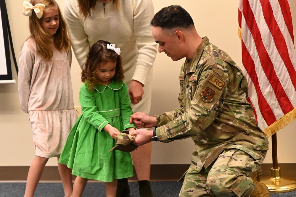 Maj. Reinhardt promotes to lieutenant colonel