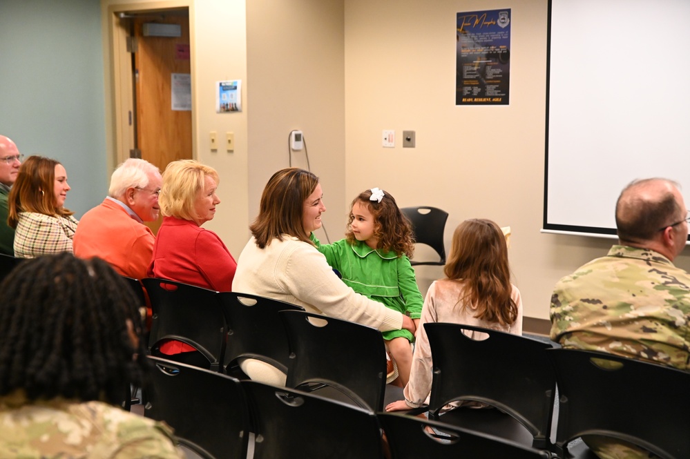 Maj. Reinhardt promotes to lieutenant colonel