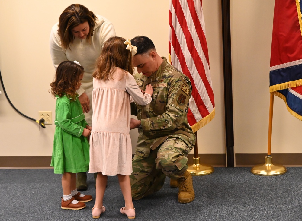 Maj. Reinhardt promotes to lieutenant colonel