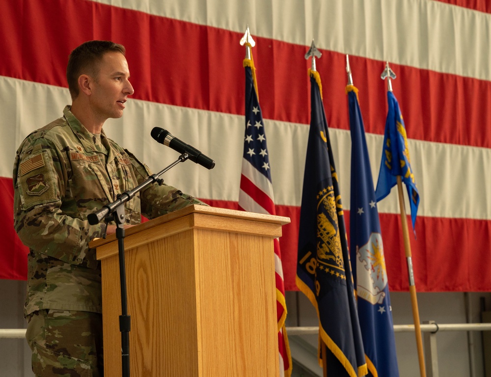 Change of Command for the 142nd MXG