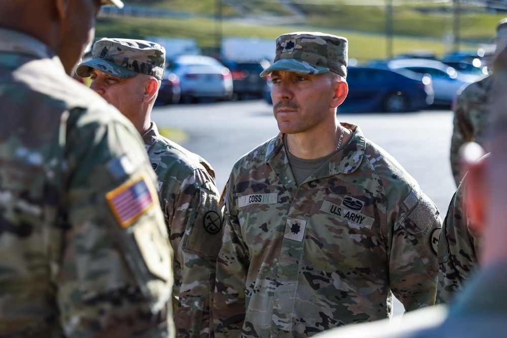 West National Guard Members are Awarded the Norwegian Foot March Badge