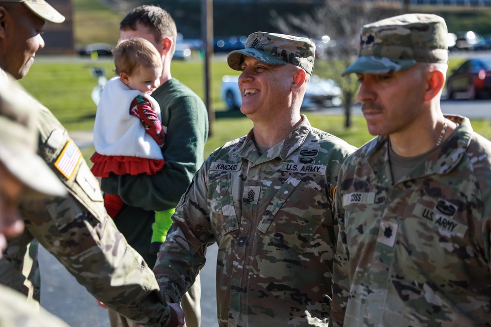 West National Guard Members are Awarded the Norwegian Foot March Badge