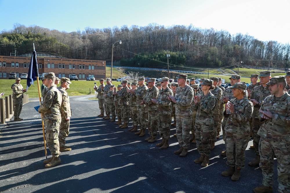 West National Guard Members are Awarded the Norwegian Foot March Badge