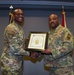 SMSGT Buford is promoted in a ceremony