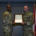 MSGT Hollingsworth is promoted in a ceremony