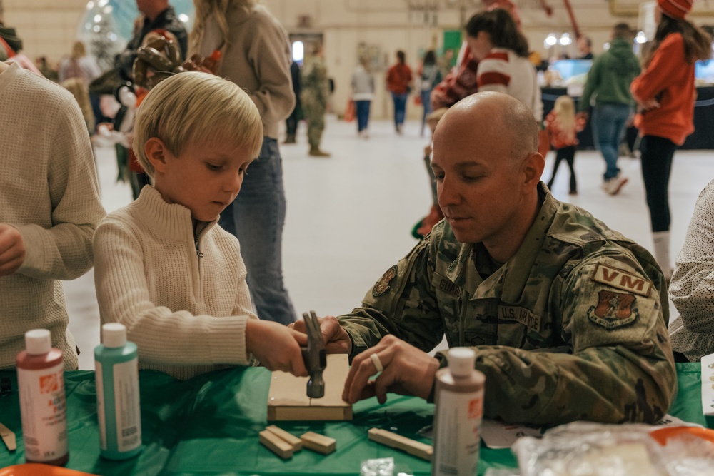 Airmen and families gather for annual holiday event