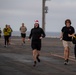 USS Ronald Reagan (CVN 76) hosts a flight deck 5k