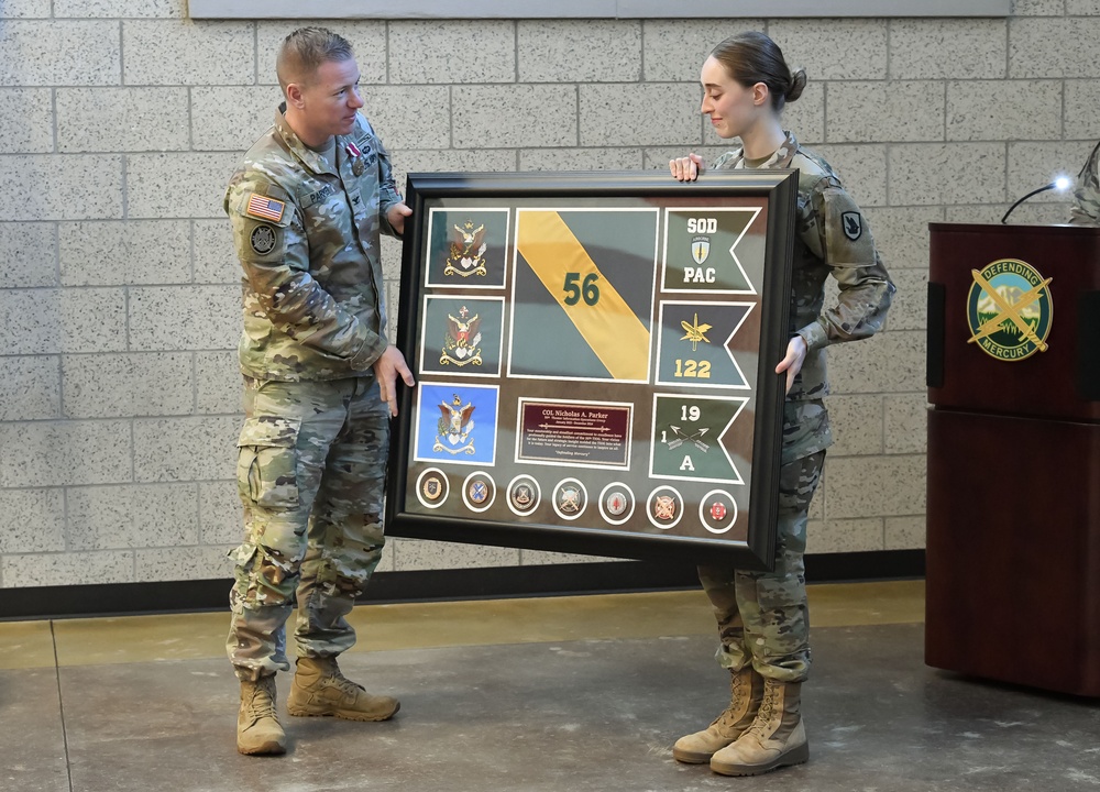 56th Theater Information Operations Group change of command ceremony