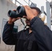 USS Ronald Reagan (CVN 76) Sailors navigate from the pilot house.