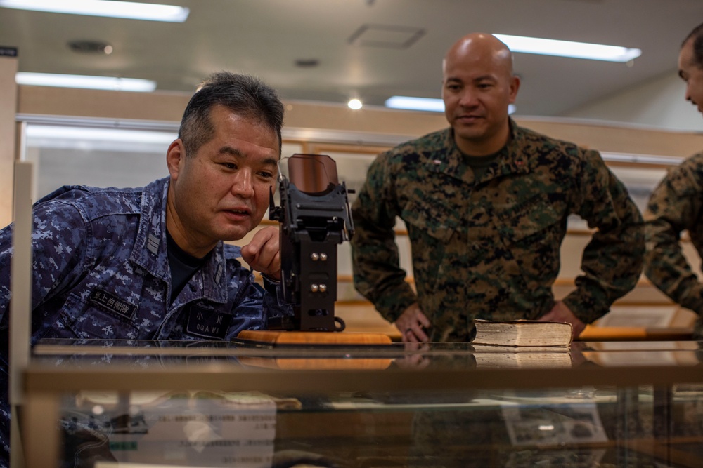 MCAS Iwakuni’s first blended Expeditionary War School students learn of the base’s history