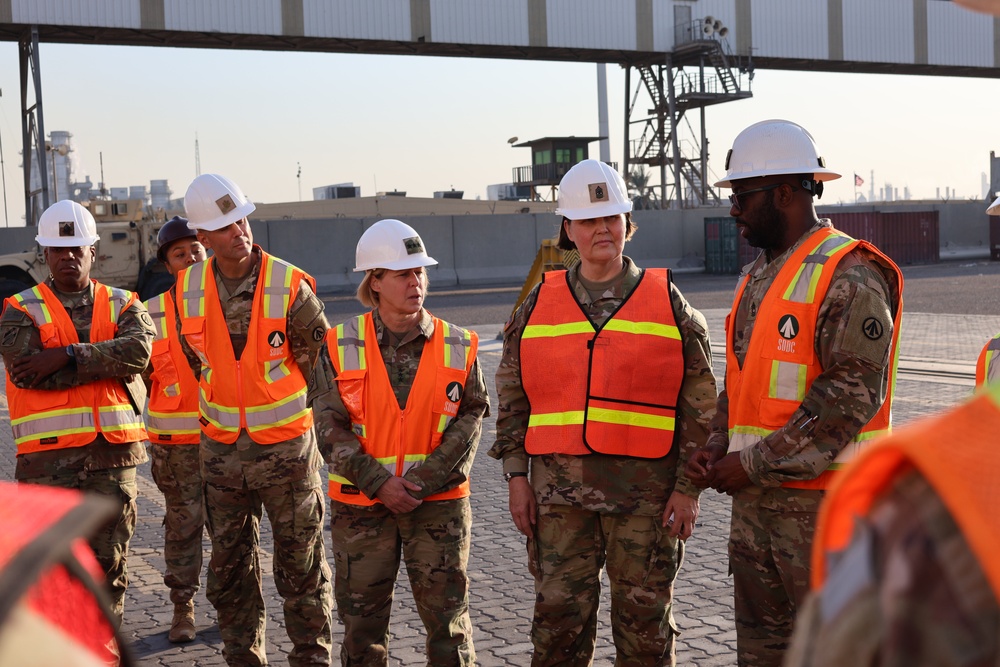 840th Soldiers Brief HQDA Deputy Chief of Staff for Logistics on Port Operations