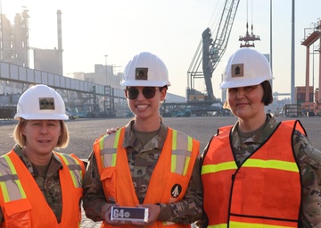 840th Soldiers Brief HQDA Deputy Chief of Staff for Logistics on Port Operations