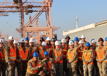 840th Soldiers Brief HQDA Deputy Chief of Staff for Logistics on Port Operations