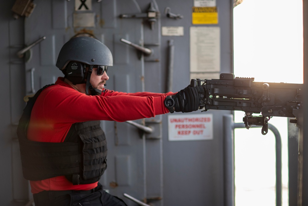 .50 Cal Gun Shoot Aboard USS Tripoli