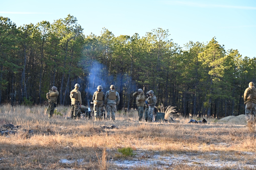 JB MDL – 2BN 25 USMC – Fort Dix MFP6 Mortar Live Fire – 6 Dec 2024