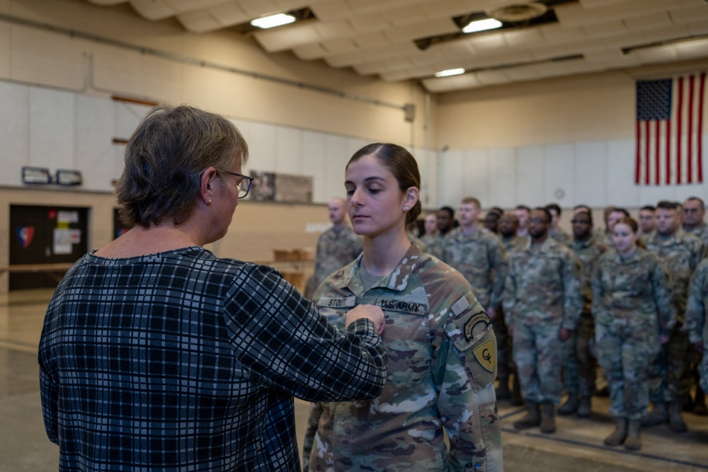 38th Infantry Division supply sergeant promoted to Staff Sergeant