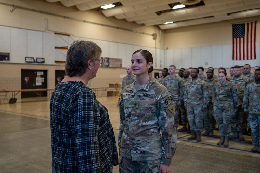 38th Infantry Division supply sergeant promoted to Staff Sergeant