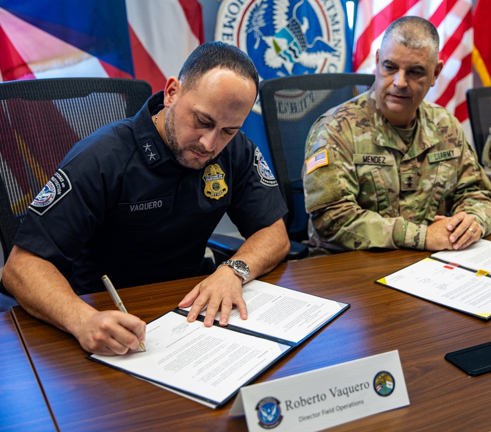 The Puerto Rico National Guard and the U.S. Customs and Border Protection Office (CBP) San Juan Field Office Joins forces against drug trafficking