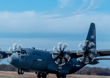 C-130 Hercules performs first-ever landing zone touch-and-go training at Grand Forks AFB
