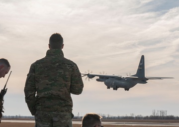 C-130 Hercules performs first-ever landing zone touch-and-go training at Grand Forks AFB