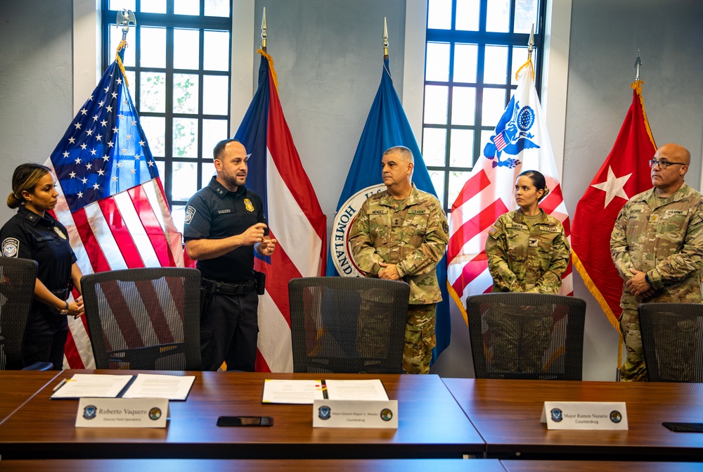 The Puerto Rico National Guard and the U.S. Customs and Border Protection Office (CBP) San Juan Field Office Joins against drug trafficking