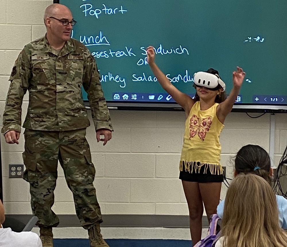 KC-46 instructor brings immersive technology to STEM students