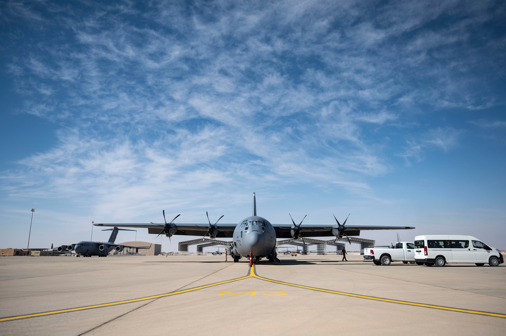 Heavy Equipment airdrop during Exercise TUWAIQ-4