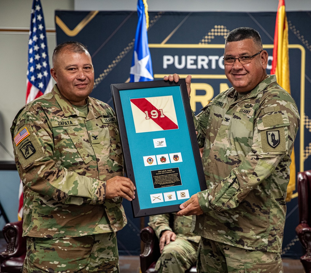 191st RSG Change of Command Ceremony