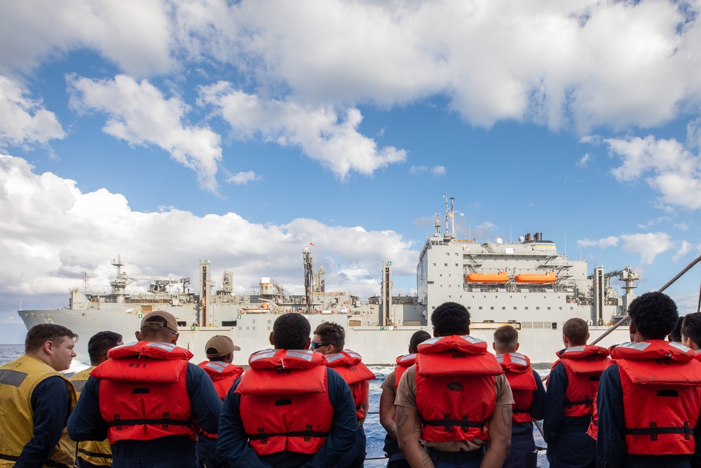 Replenishment-at-Sea Aboard the USS Cole