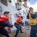 Replenishment-at-Sea Aboard the USS Cole