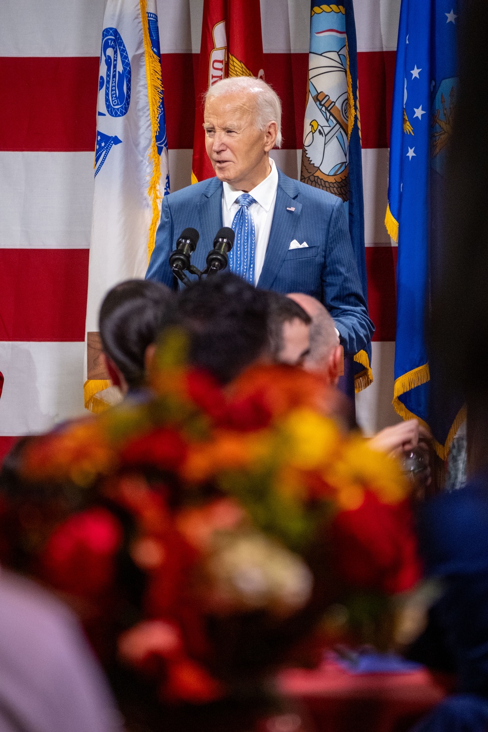 President and First Lady Join Coast Guard Sector New York for Friendsgiving Celebration