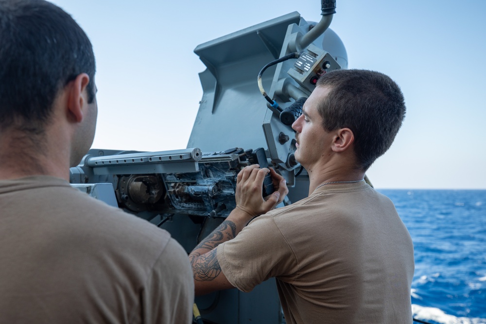 MK 38 Maintenance Aboard the USS Cole