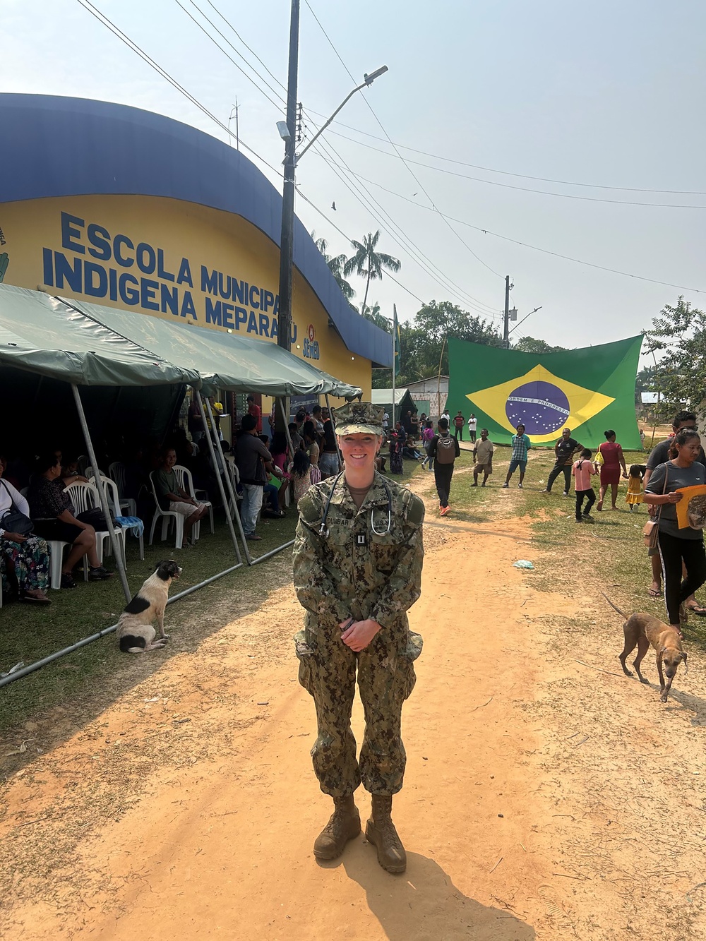 U.S. Navy Sailors Works Alongside Brazilian Counterparts in Riverine Humanitarian Mission