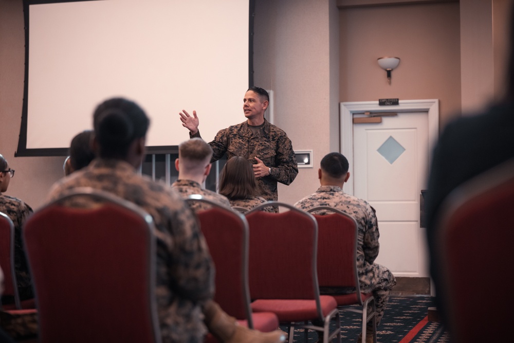 Sergeant Major of the Marine Corps visits Marine Corps Base Quantico for Single Parent Town Hall