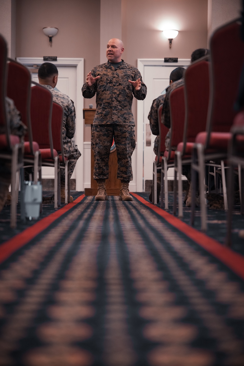 Sergeant Major of the Marine Corps visits Marine Corps Base Quantico for Single Parent Town Hall