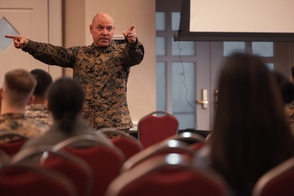 Sergeant Major of the Marine Corps visits Marine Corps Base Quantico for Single Parent Town Hall