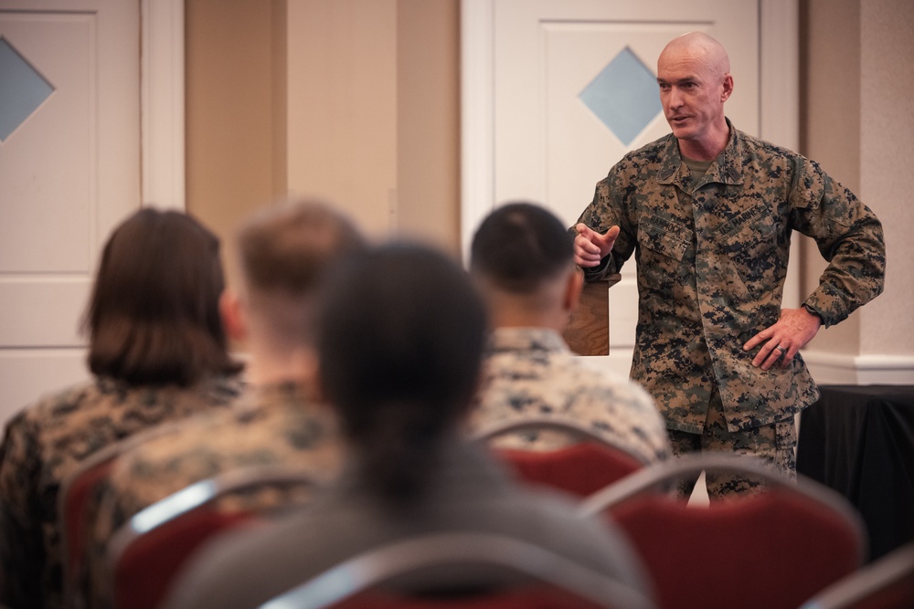 Sergeant Major of the Marine Corps visits Marine Corps Base Quantico for Single Parent Town Hall