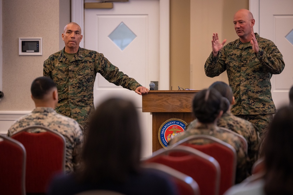 Sergeant Major of the Marine Corps visits Marine Corps Base Quantico for Single Parent Town Hall