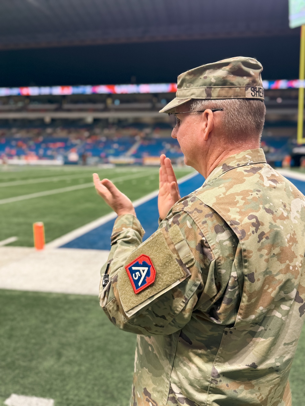 ARNORTH CG Honors Troops at the UTSA Military Appreciation Game