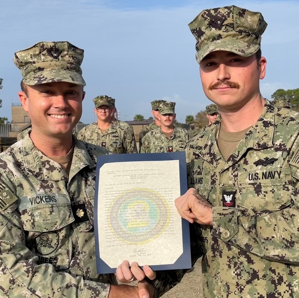 Gulfport Seabee Answers the Call to Help After Hurricane Helene