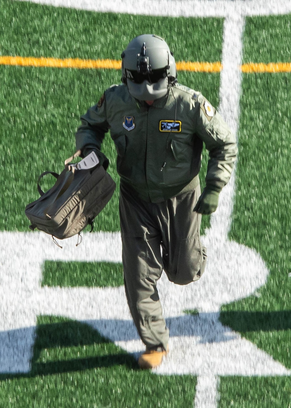 Operation Bosslift: Team Minot kicks off Minot State University football game