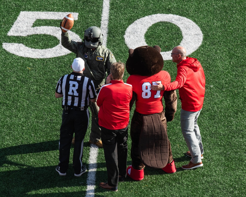 Operation Bosslift: Team Minot kicks off Minot State University football game