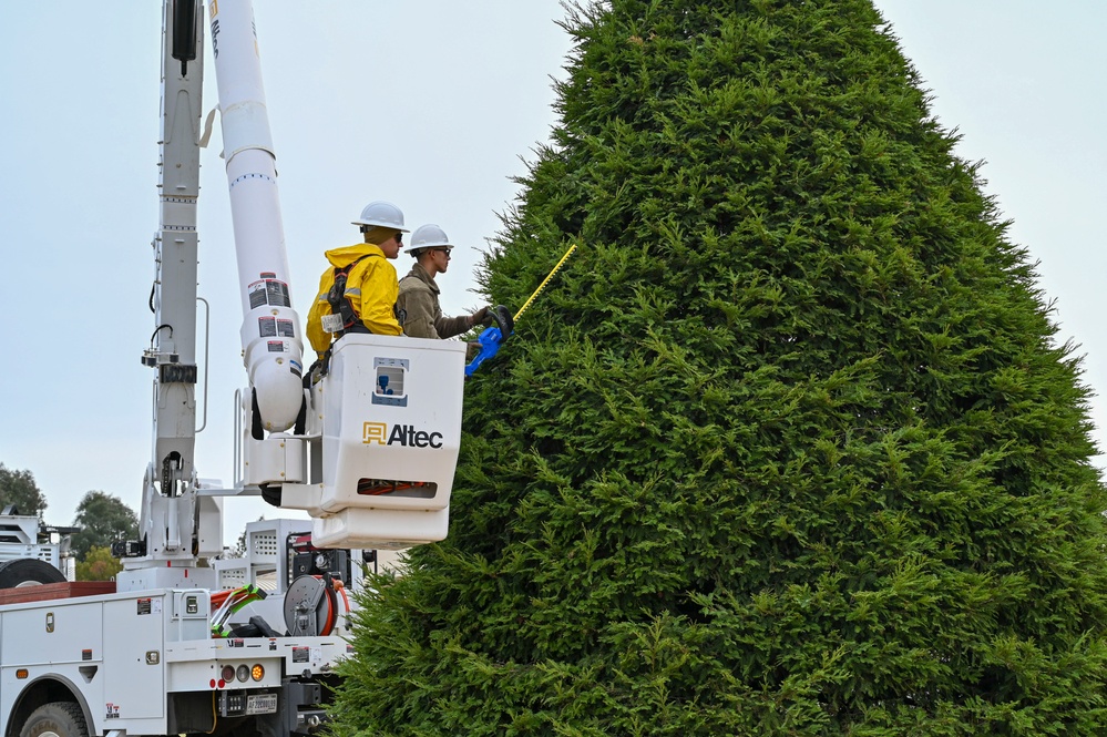 Team Beale continues winter tradition of trimming the holiday tree