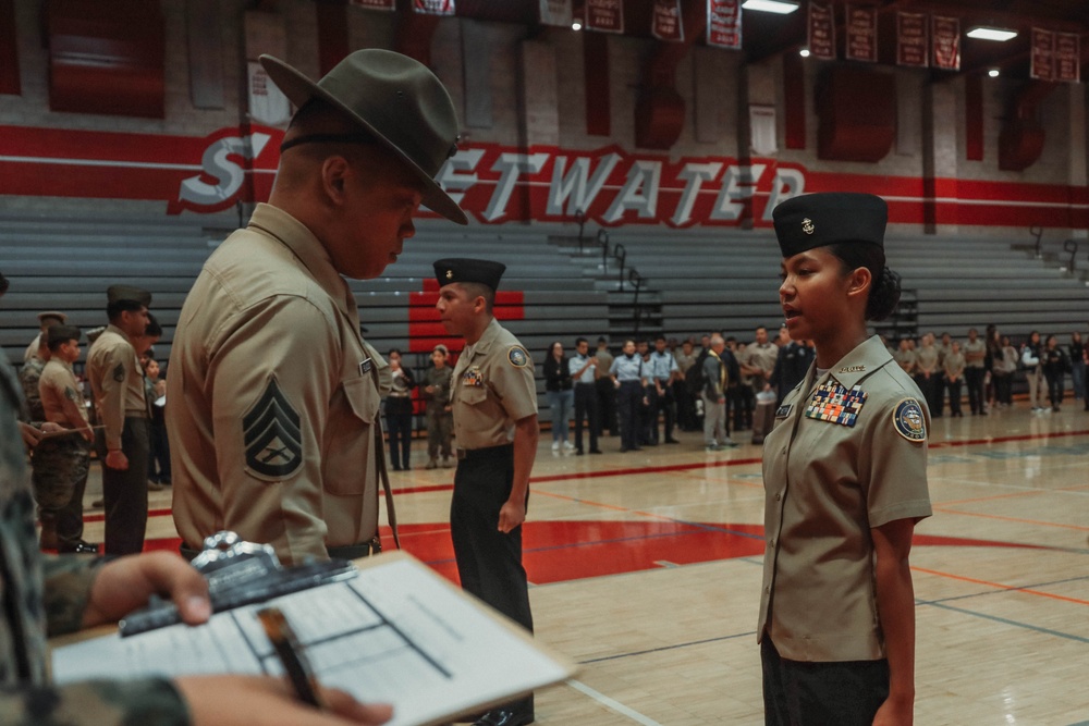 Sweetwater High School Hosts JROTC Drill Competition