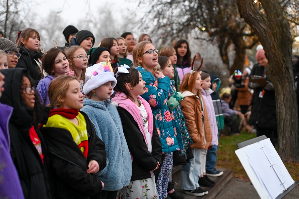 Team Fairchild hosted a tree lighting ceremony